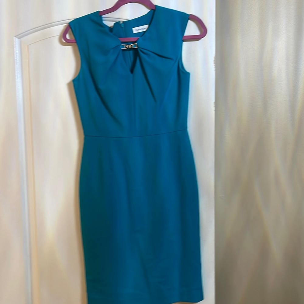 Calvin Klein blue dress nice material